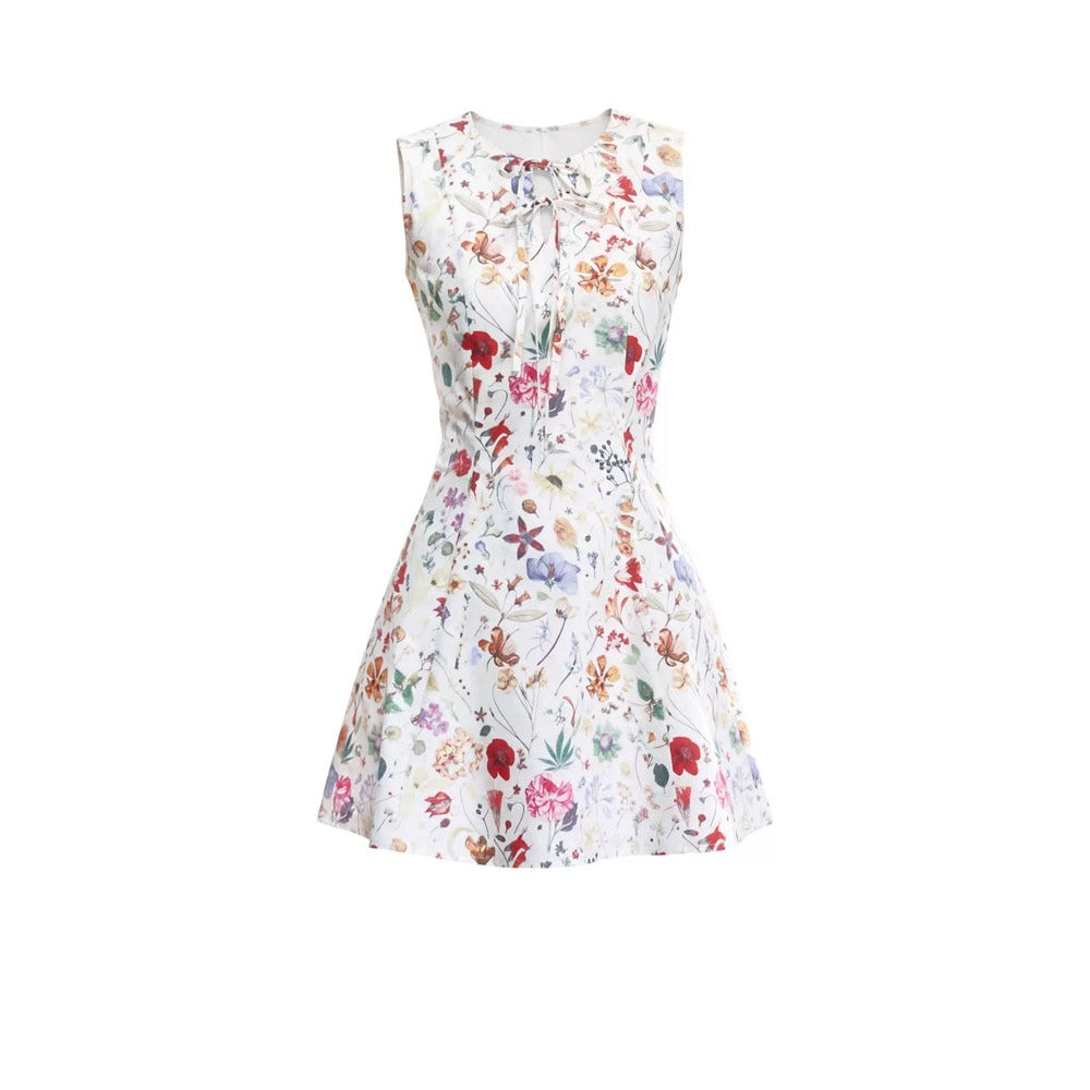 Pastoral Floral Cotton Dress
