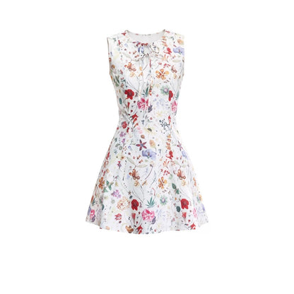 Pastoral Floral Cotton Dress