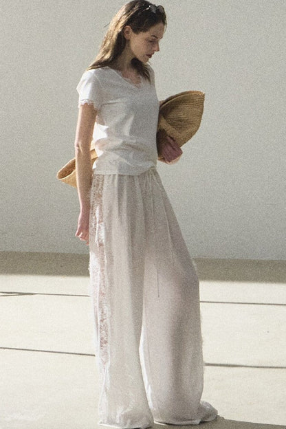 Bohemian Linen Lace Top