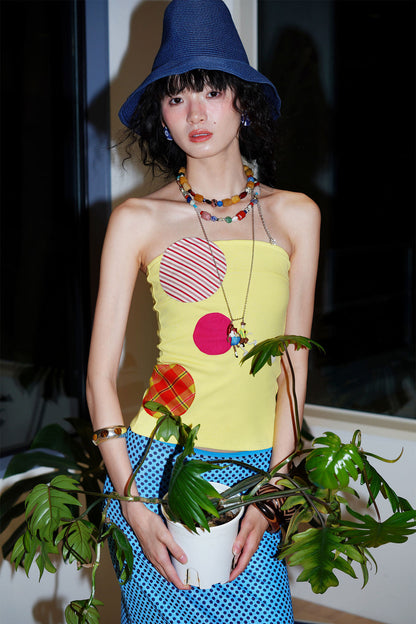 Niche Color-Block Patchwork Vest