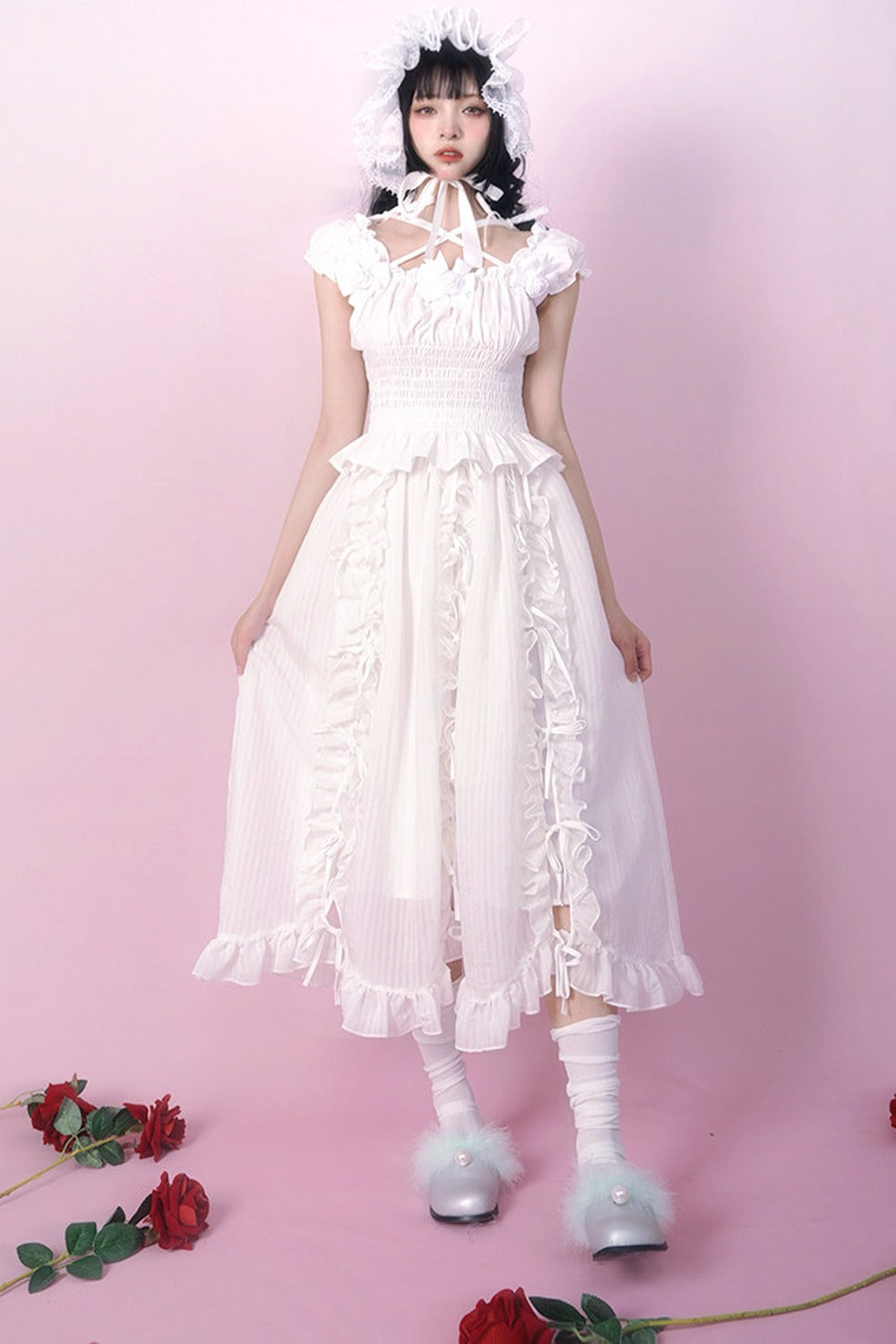 Heavenly Bow Lace Skirt
