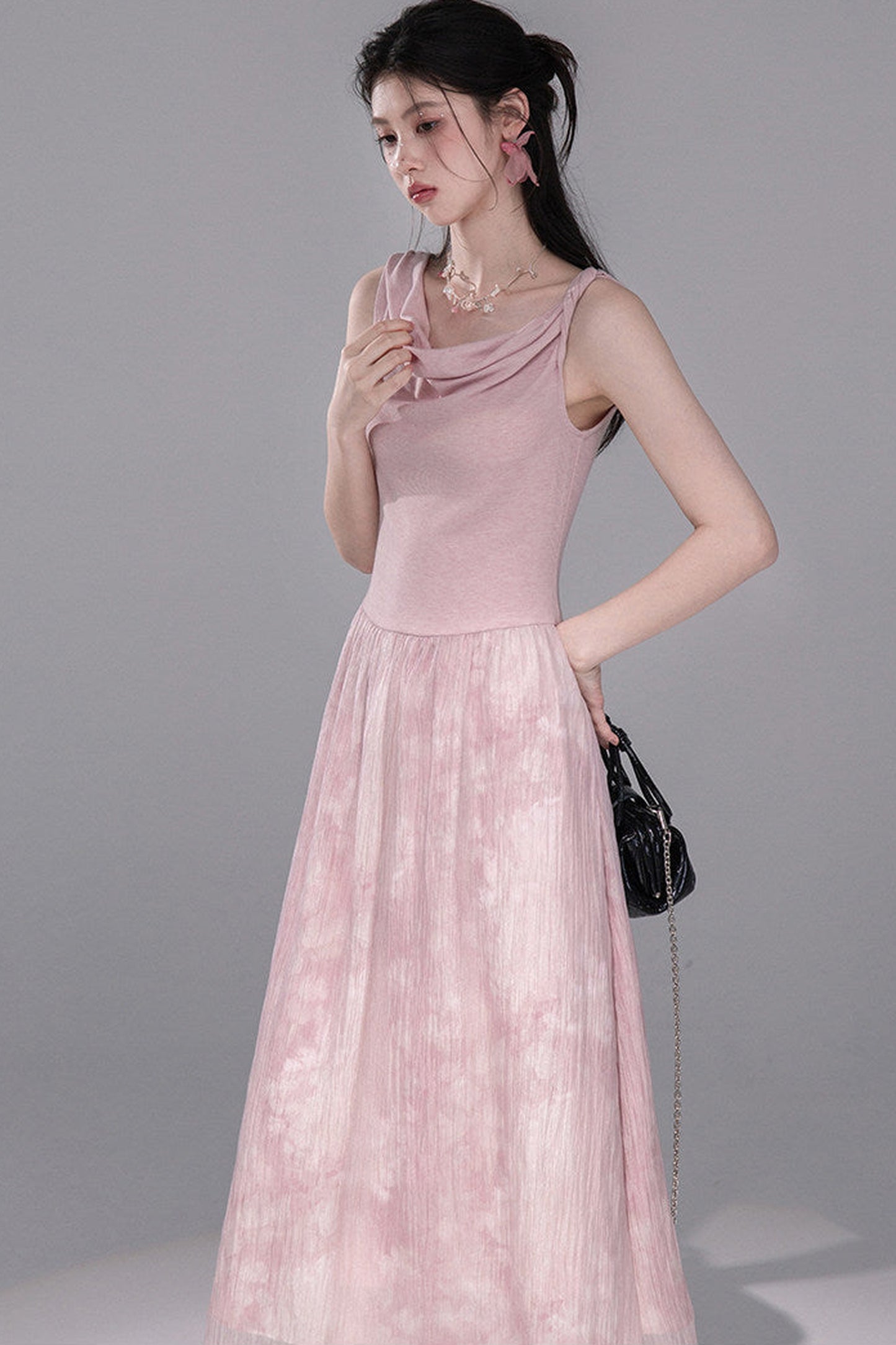 Aqua Pink Knitted Dress