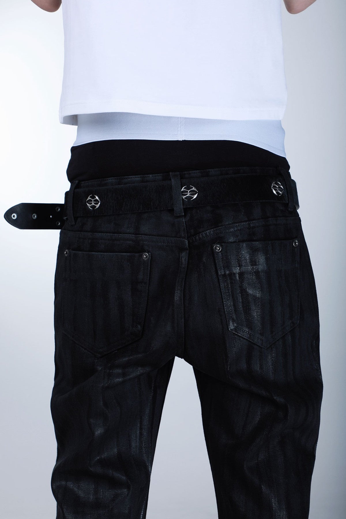 Horsehair Leather Rivet Horse Belt