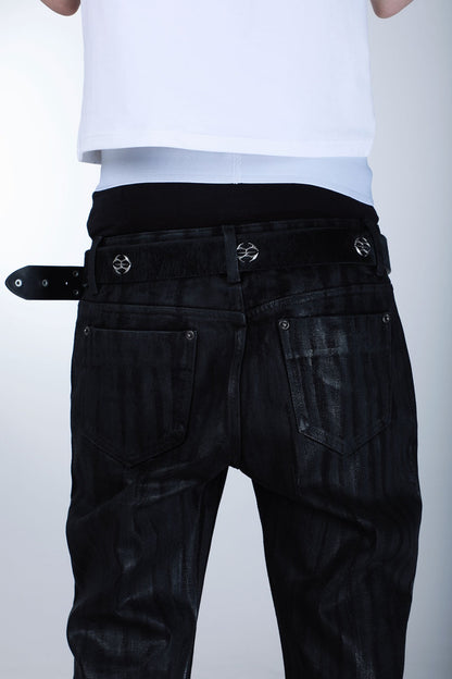 Horsehair Leather Rivet Horse Belt