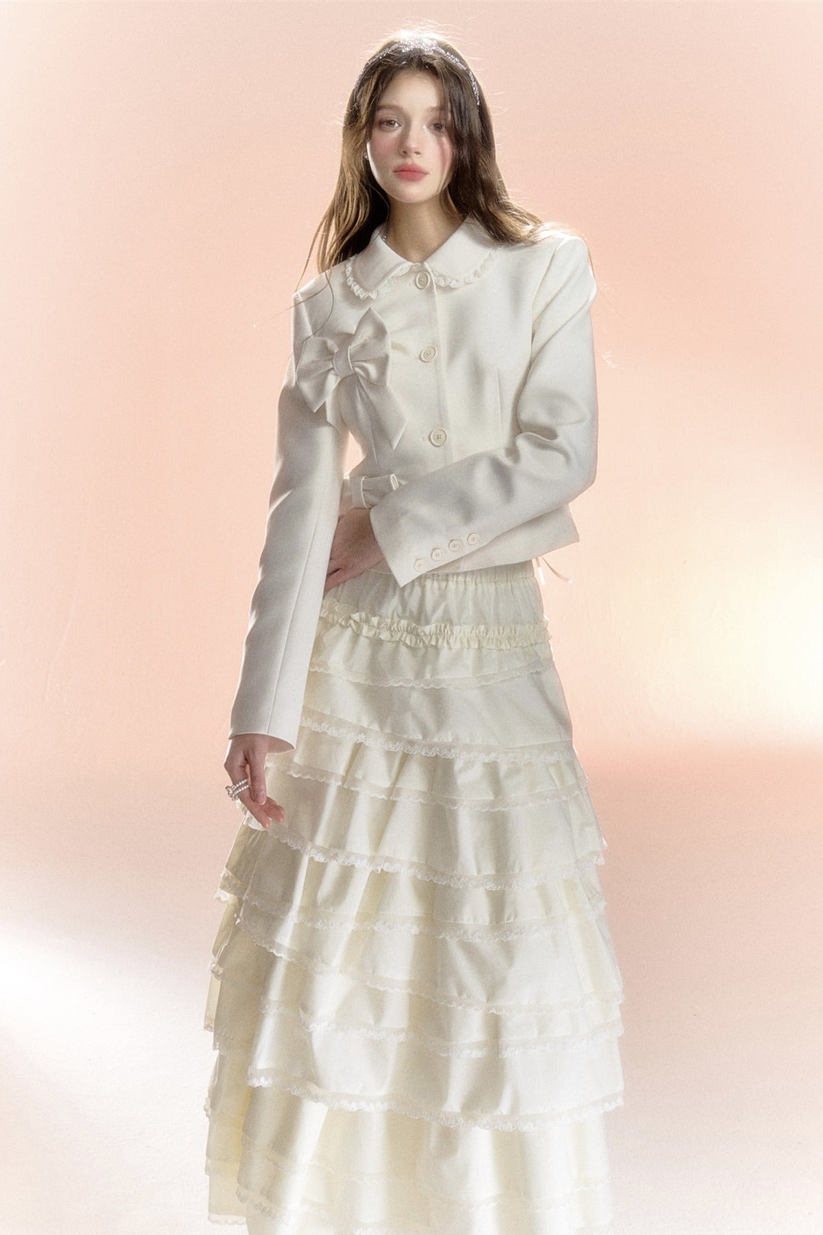 Multi-Layered Asymmetrical Lace Princess Skirt