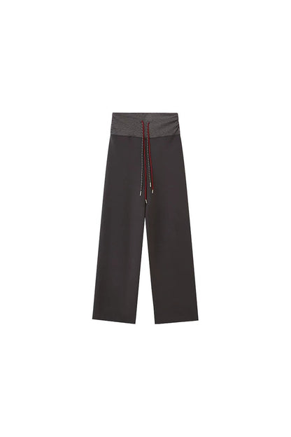 High-Waisted Slim Pants