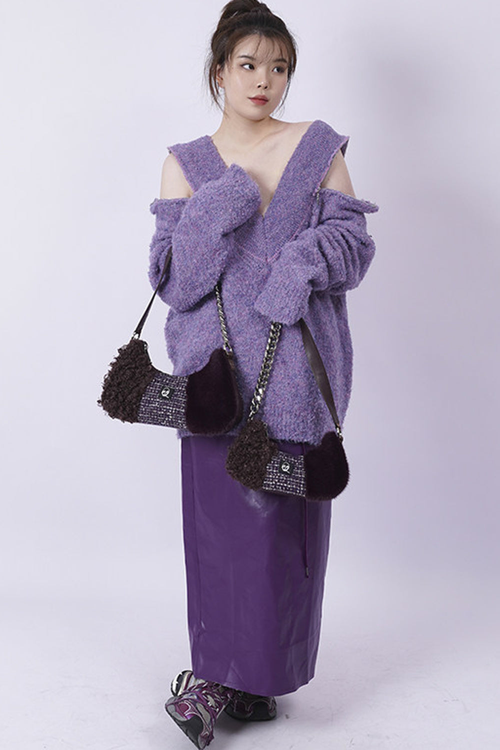 Y2K Color-Block Crossbody Bag