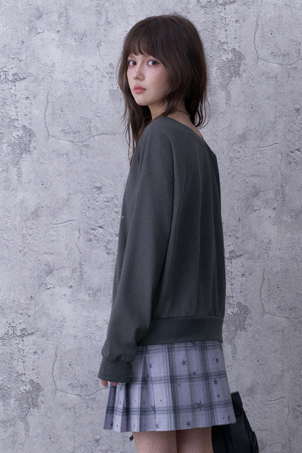Graffiti Off-Shoulder Hoodie Dress