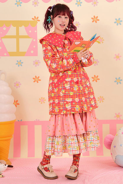 Showa Dessert Quilted Cotton Coat