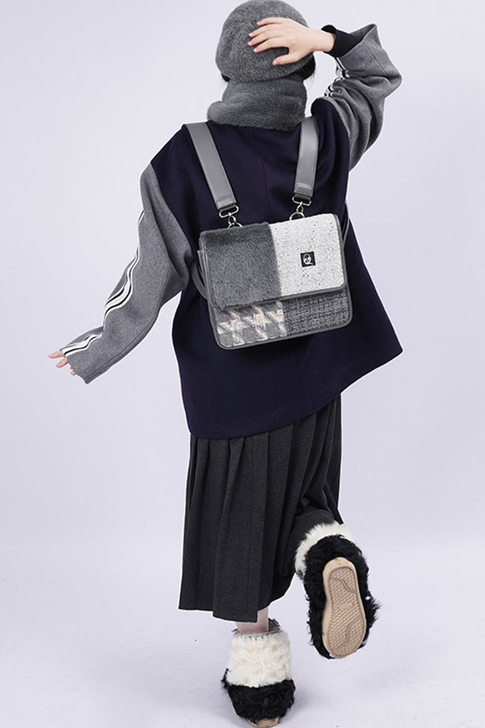 Y2K Color-Blocking Crossbody Bag