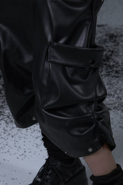 Street Punk Lantern Leather Pants