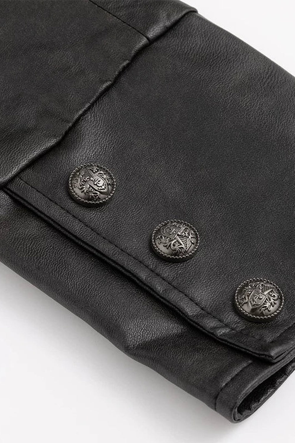 Detachable Cape Leather Jacket