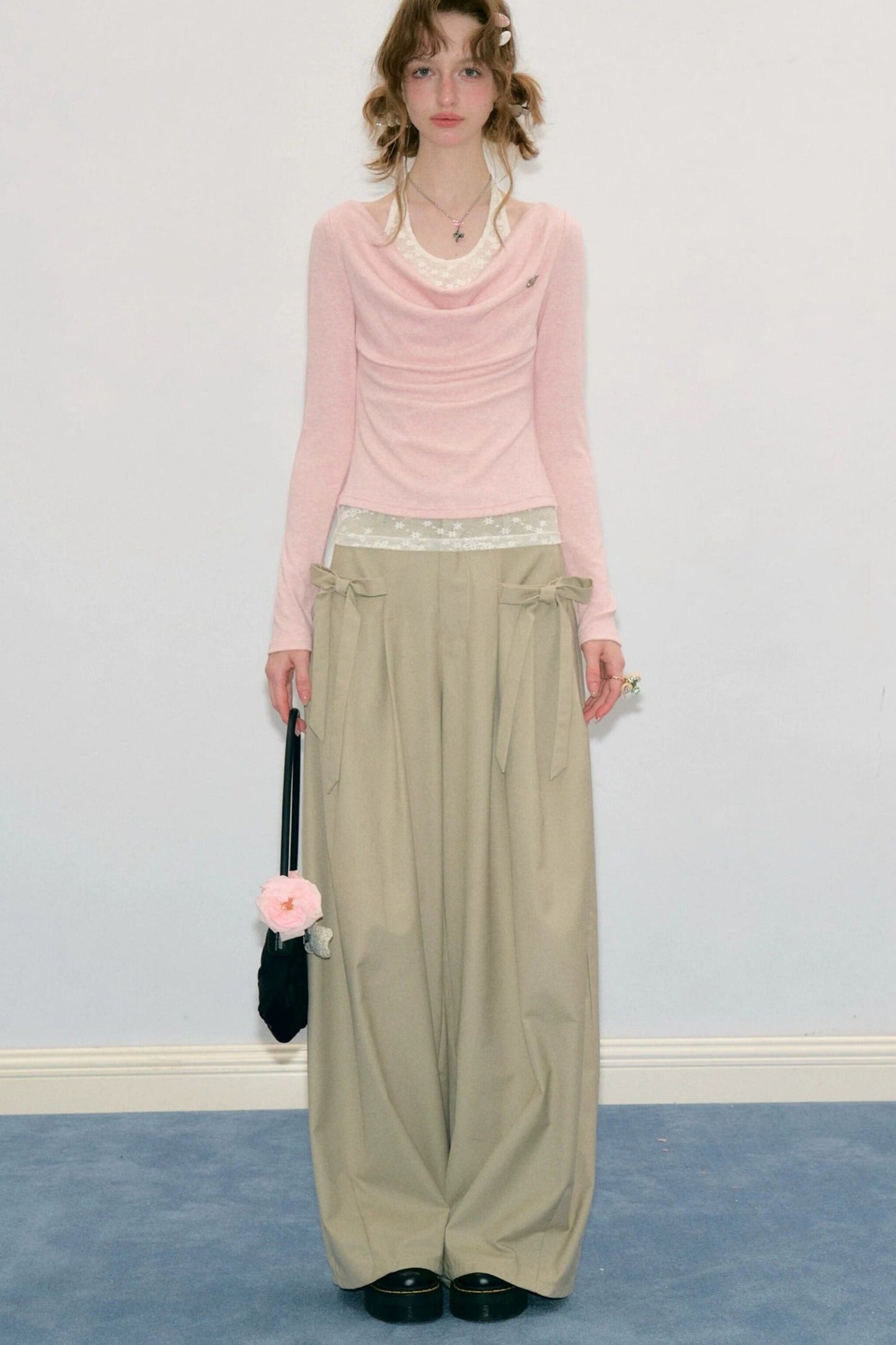 Mist Flutter Knit Top