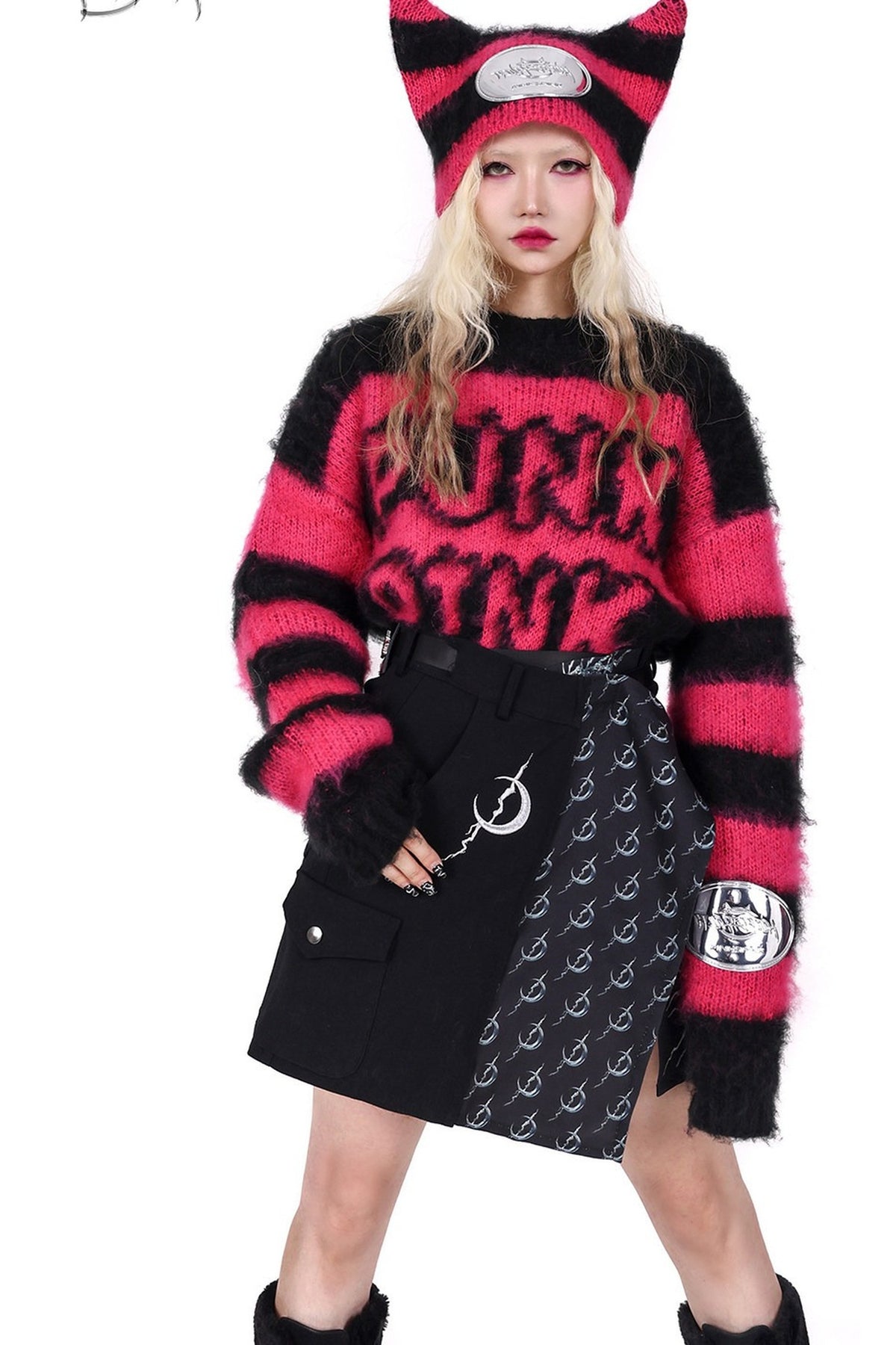 Y2K Rotating Buckle Skirt