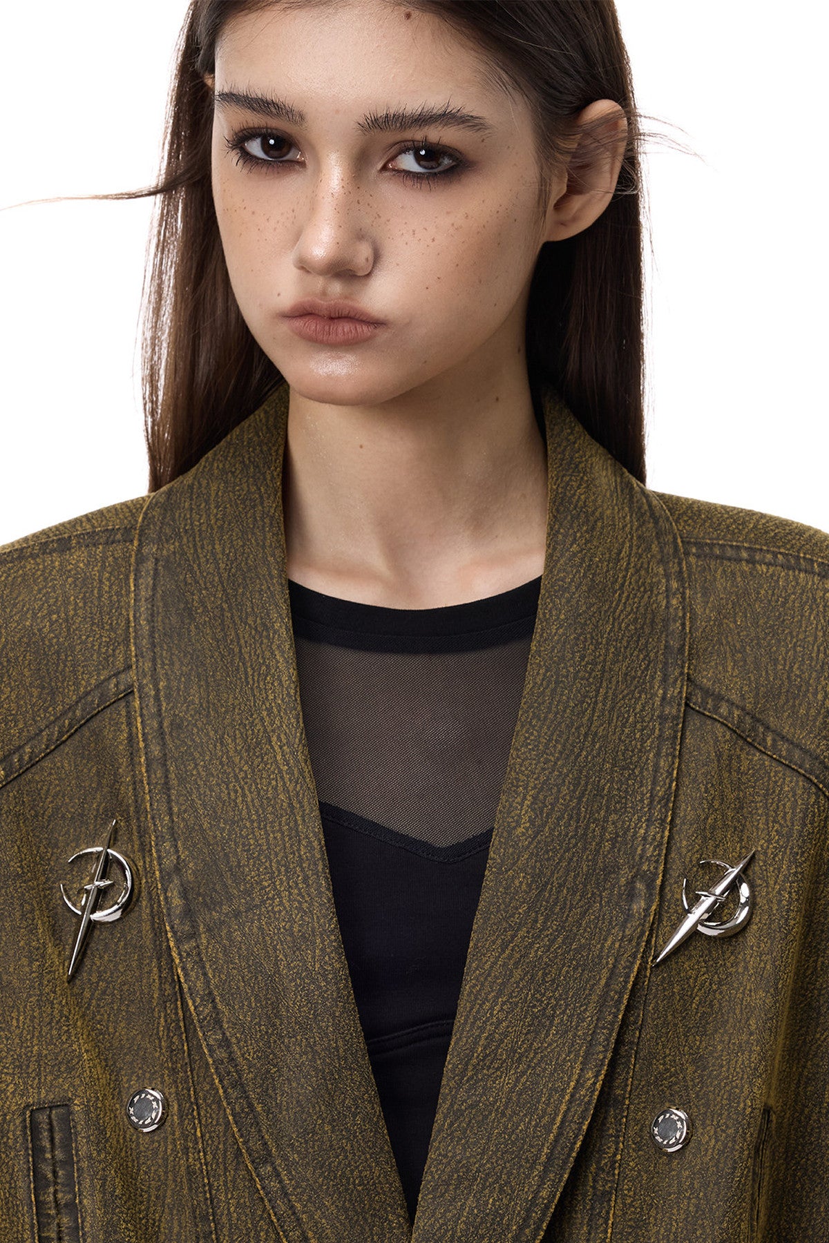 Y2K Oversized Double-Breasted Blazer