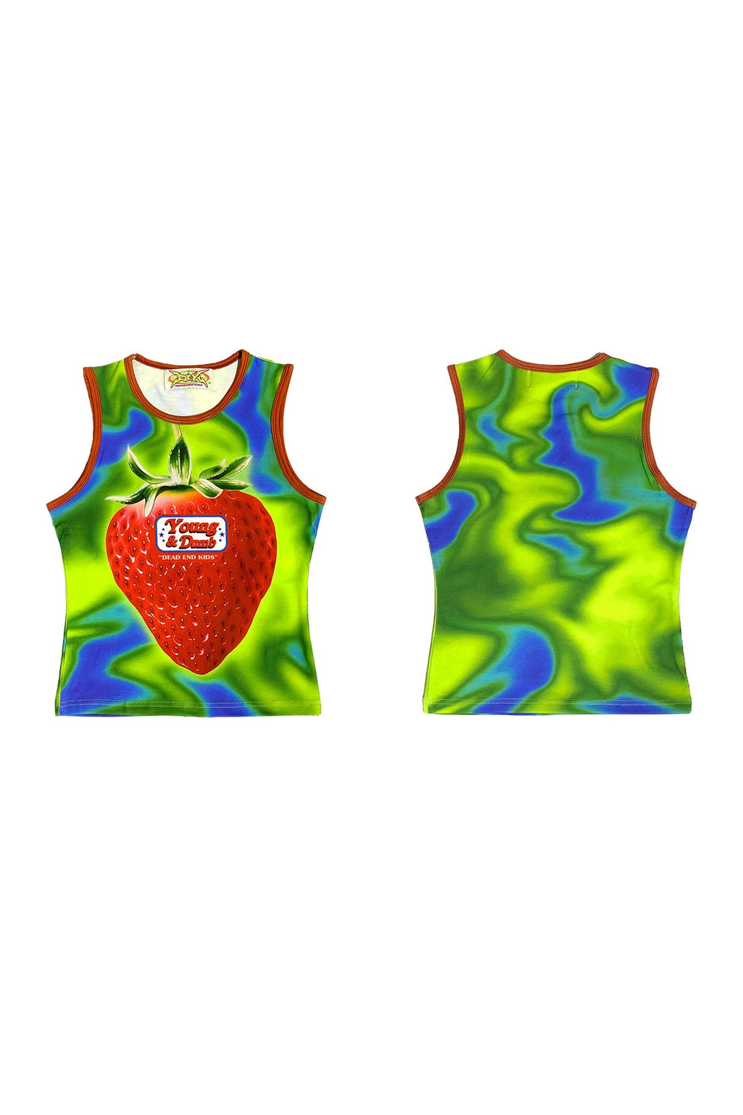 Y2K Devil Cat Print Sleeveless Tank Top
