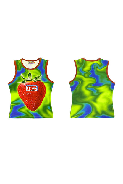 Y2K Devil Cat Print Sleeveless Tank Top
