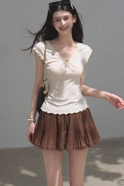 Longing Chiffon Pleated Skirt