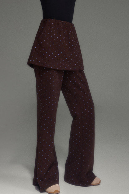 Set con felpa con cappuccio, gonna e pantaloni