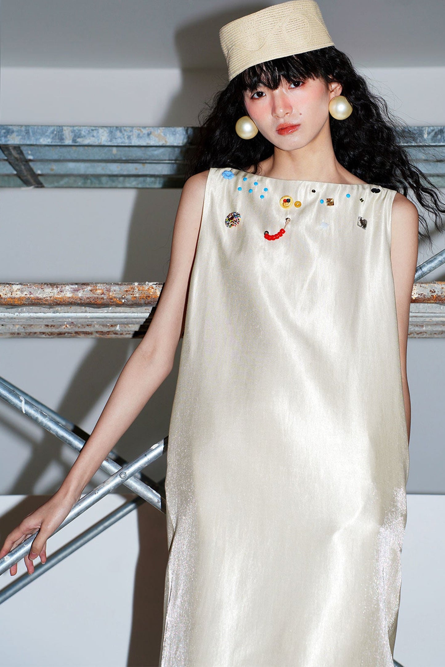 Studded Backless Tank Dress