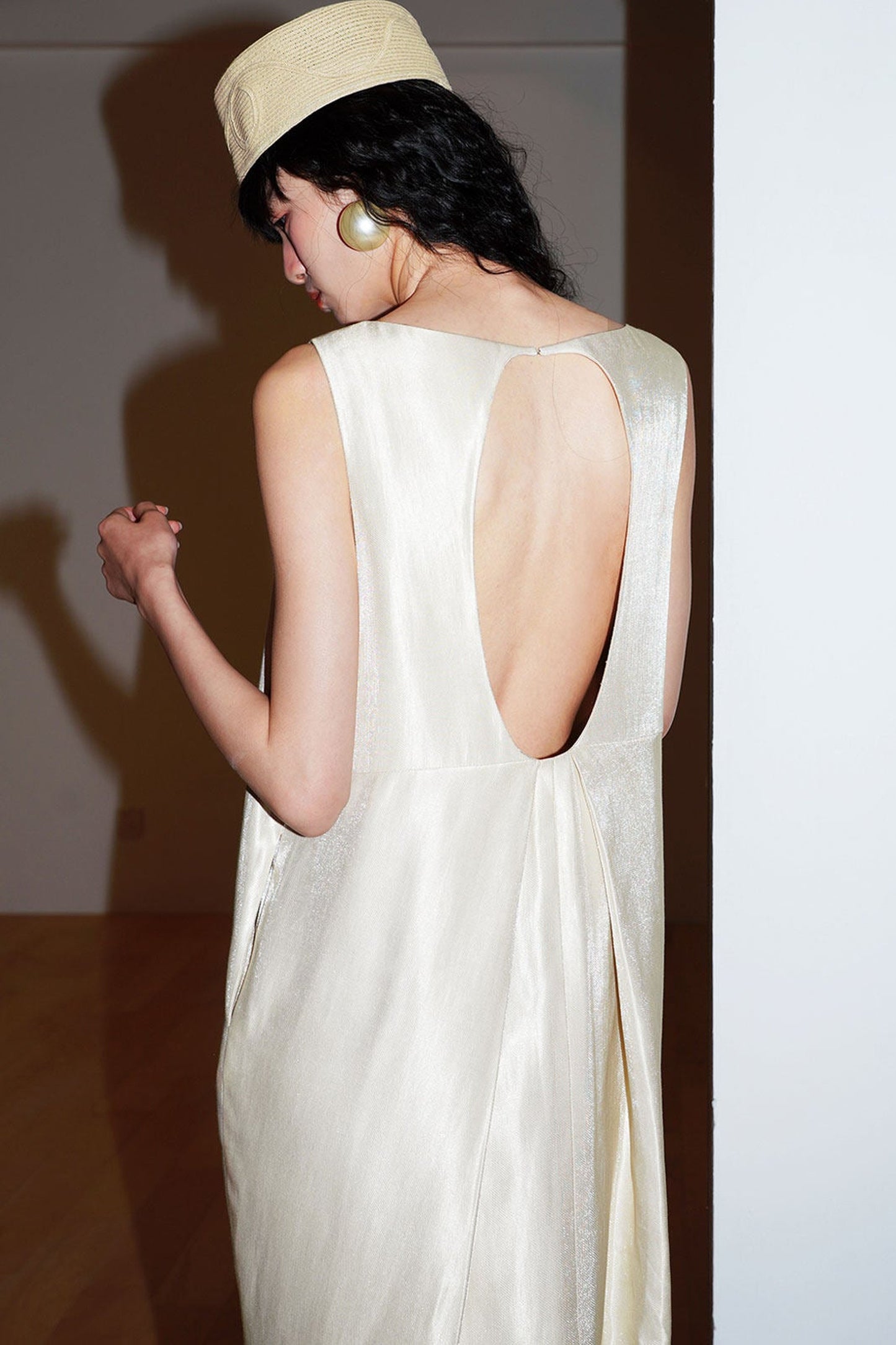 Studded Backless Tank Dress
