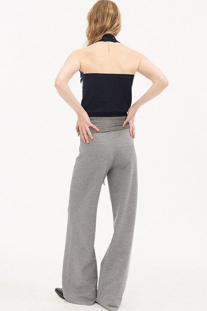 V-Neck Button Halter Vest