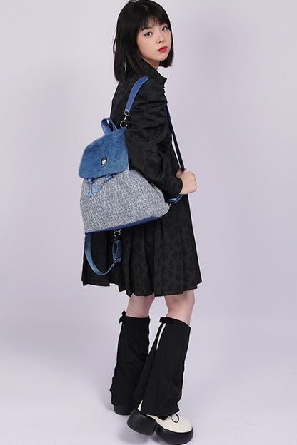 Y2K Furry Crossbody Backpack
