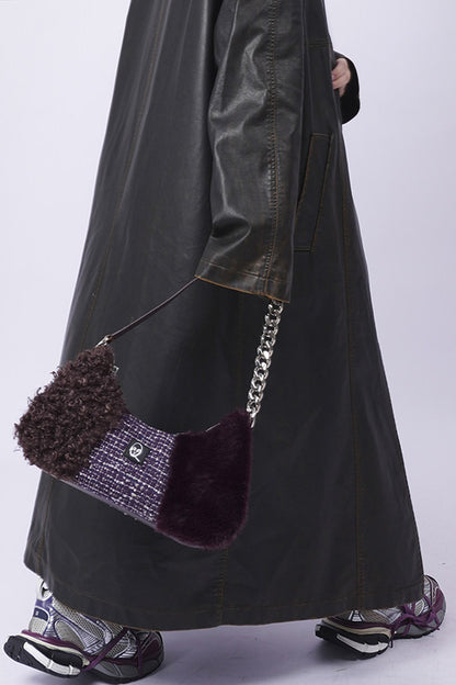 Y2K Color-Block Crossbody Bag