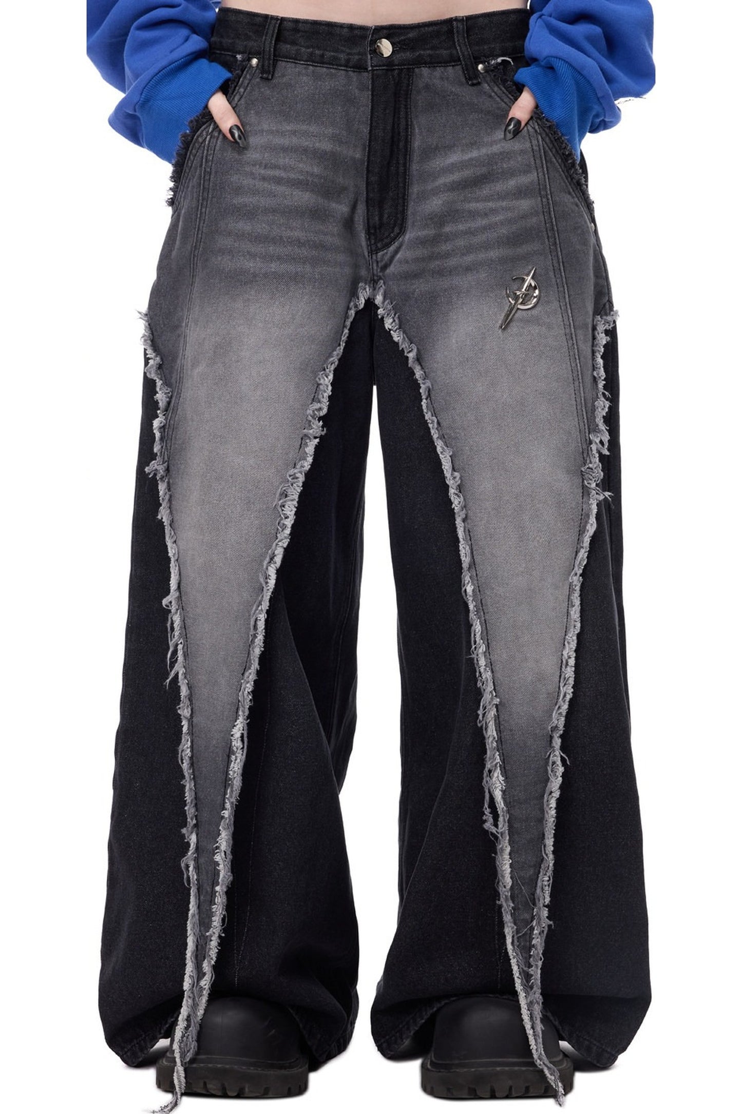 Deconstructed Wasteland Denim Pants