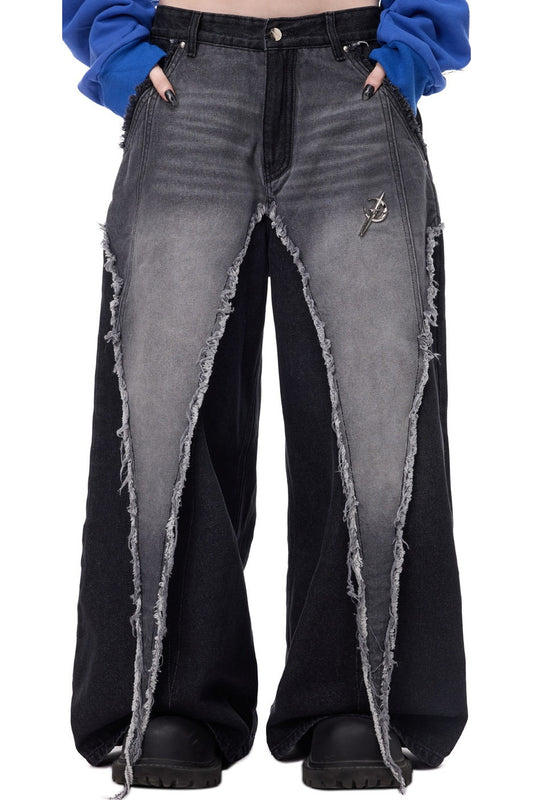 Deconstructed Wasteland Denim Pants
