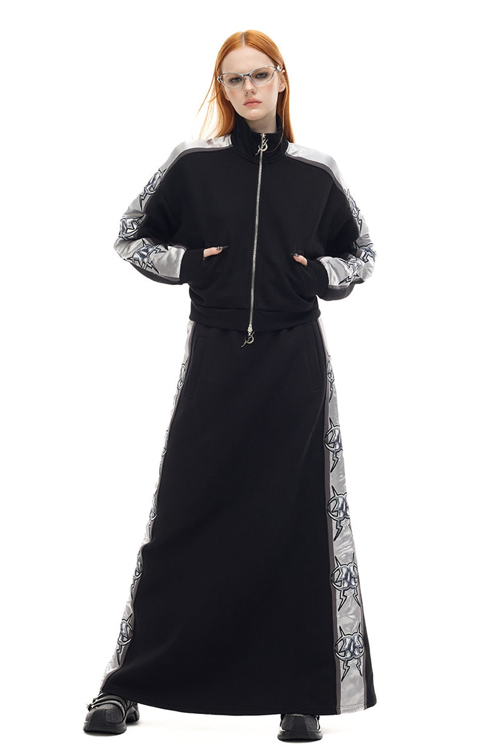 High Collar Zip Jacket
