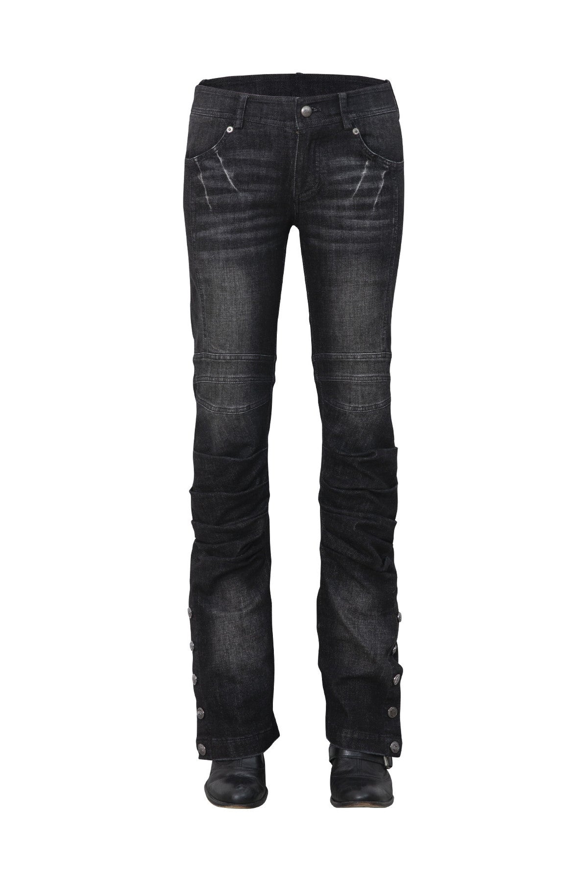 Y2K Armor Structure Straight-Leg Jeans