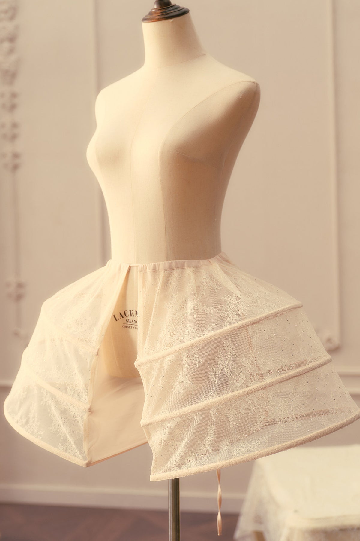 French Style Fishbone Puffy  Bustier