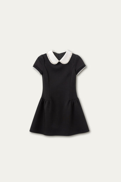 Retro Rhinestone Air Layer Dress