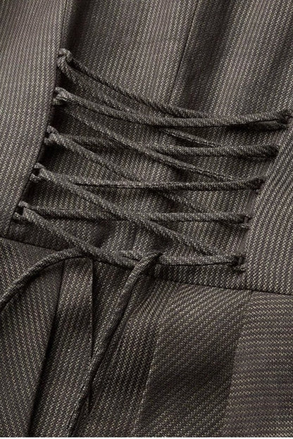 Victorian 3D Tailored Draped Deconstructed Tencel Jacket