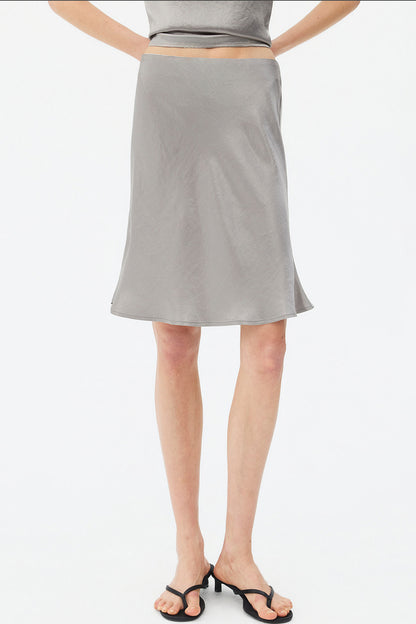 Thin Strap Satin Camisole and Mermaid Skirt Set-Up