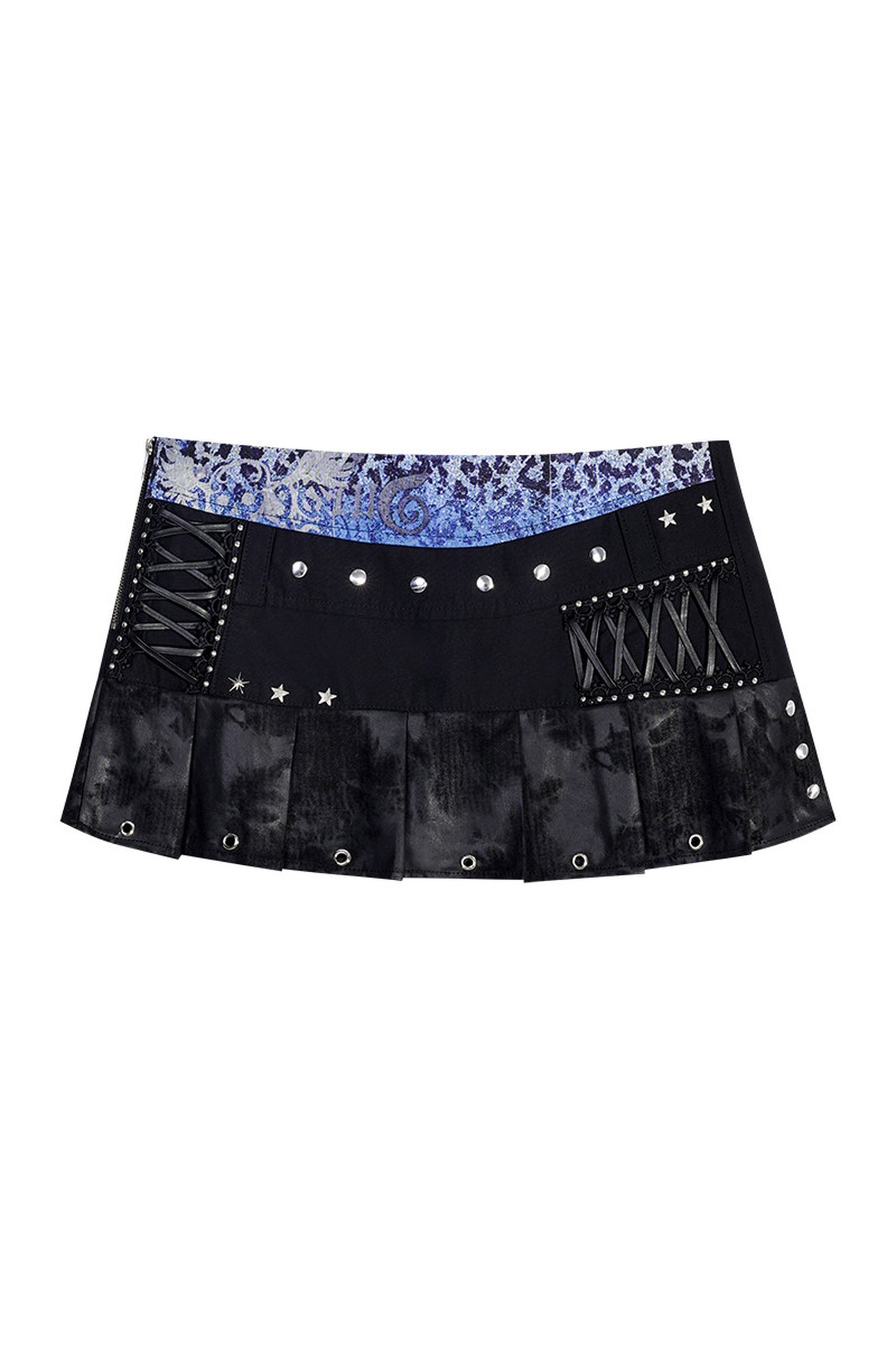 Rivet Star Pleated Skirt