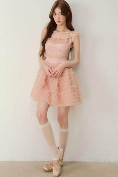 Robe en tulle bouffante de cours de ballet