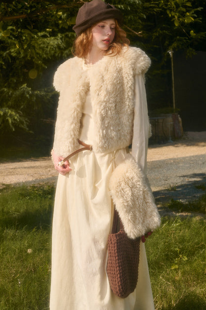 Short Snow Velvet Cat Vest