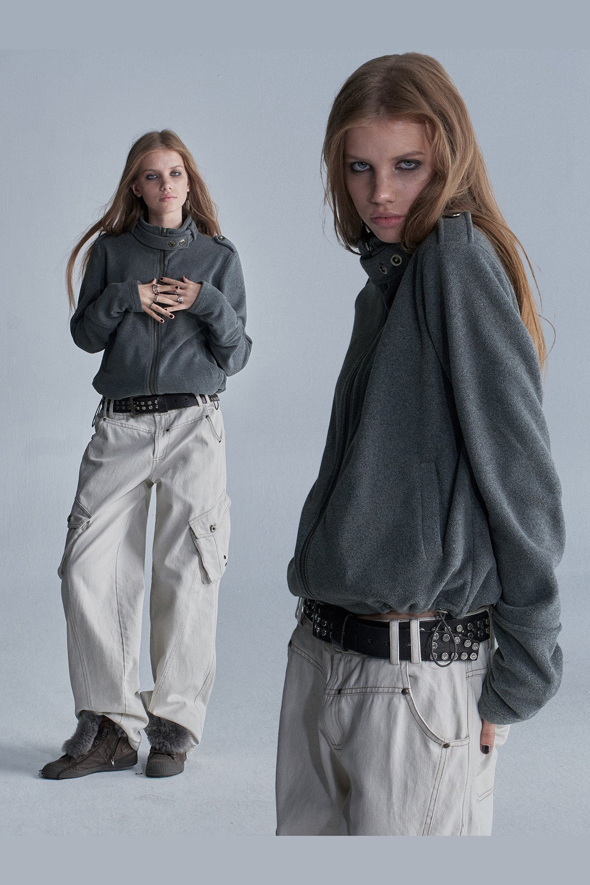 Loose Fleece Zip Jacket