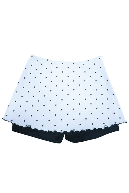 Y2K High-Waist Polka Dot Skirt