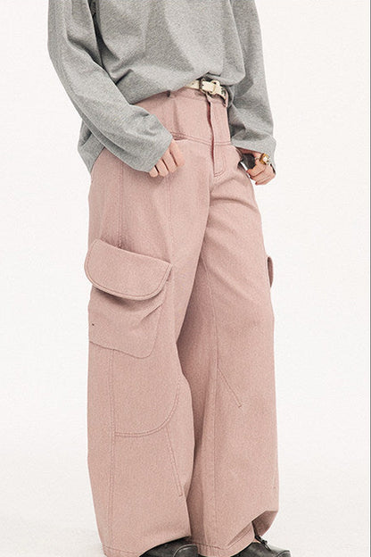 Vintage Washed Pocket Cargo Pants