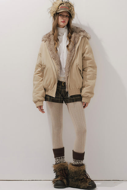 Workwear Cotton Padded Jacket and Shorts Set-Up