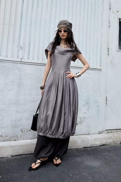 Striped Modern Retro Lantern Pants