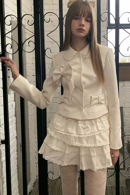 Multi-Layered Asymmetrical Lace Princess Skirt