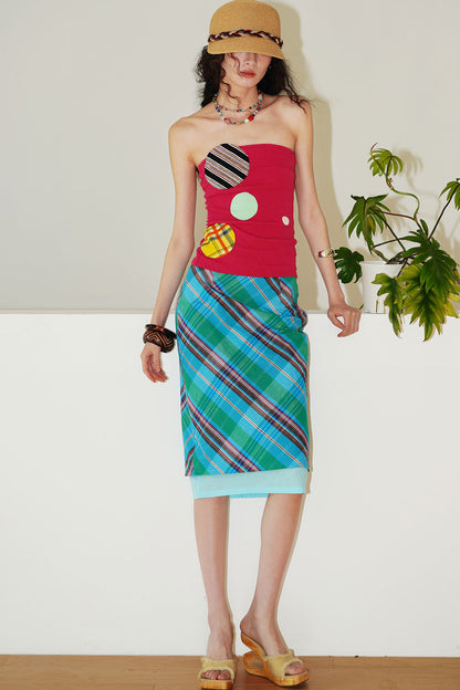 Faux Two-Piece Summer Skirt