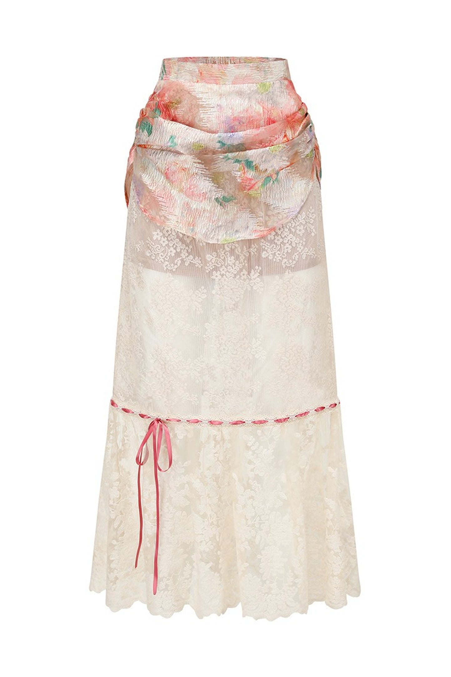 Floral French Romantic Dress and Skirt Set-Up