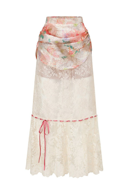 Floral French Romantic Dress and Skirt Set-Up