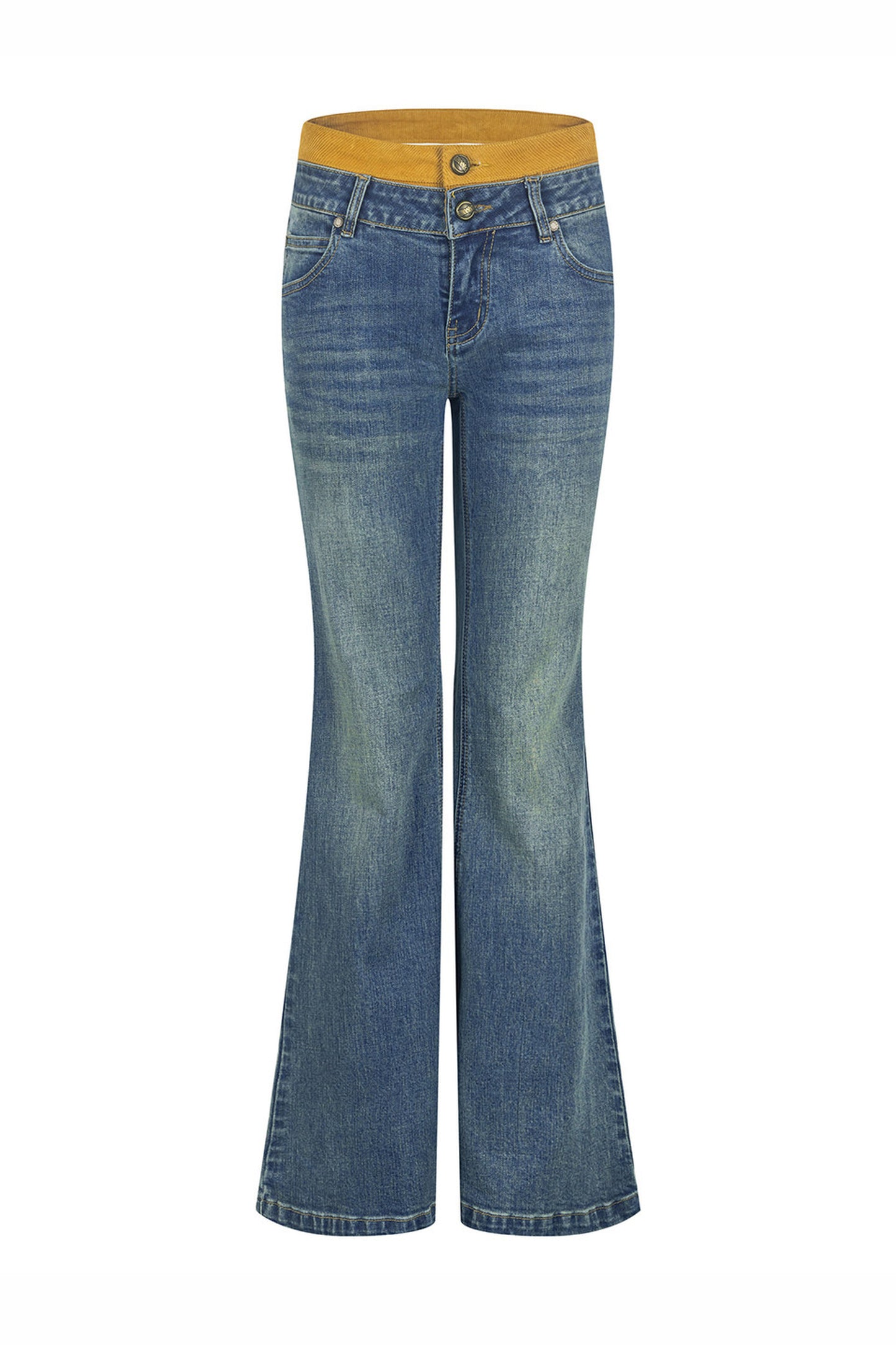 Vintage Multi-Layer Waistband Jeans