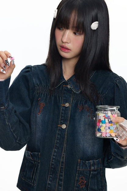 Embroidered Denim Jacket